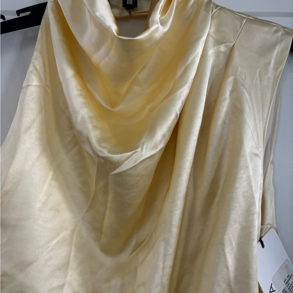 Misha Constantina Dress | M | NWT | Soft Gold - Picture 7 of 11